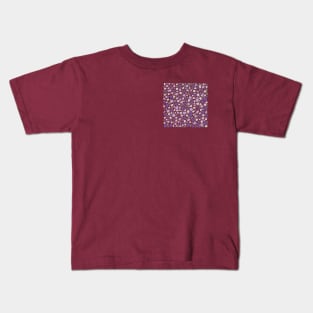 Broken Tiles Mosaic Pattern Light Purple Color Background GC-120-5 Kids T-Shirt